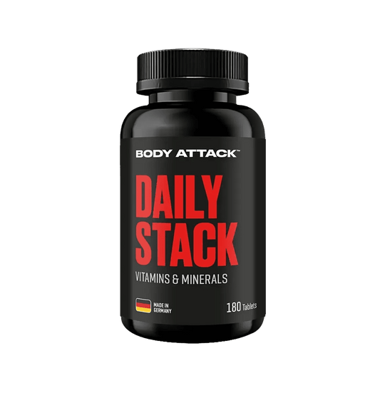 Body Attack Daily Stack 180 Tabletten Vitamine und Mineralstoffe Nahrungsergänzung