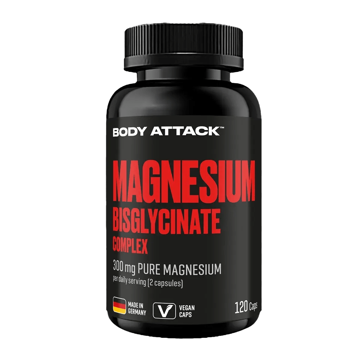 Body Attack Magnesium Bisglycinat 120 Kapseln