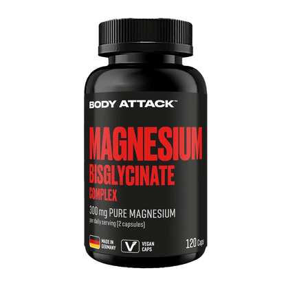 Magnesium Bisglycinat – 120 Kapseln – Body Attack