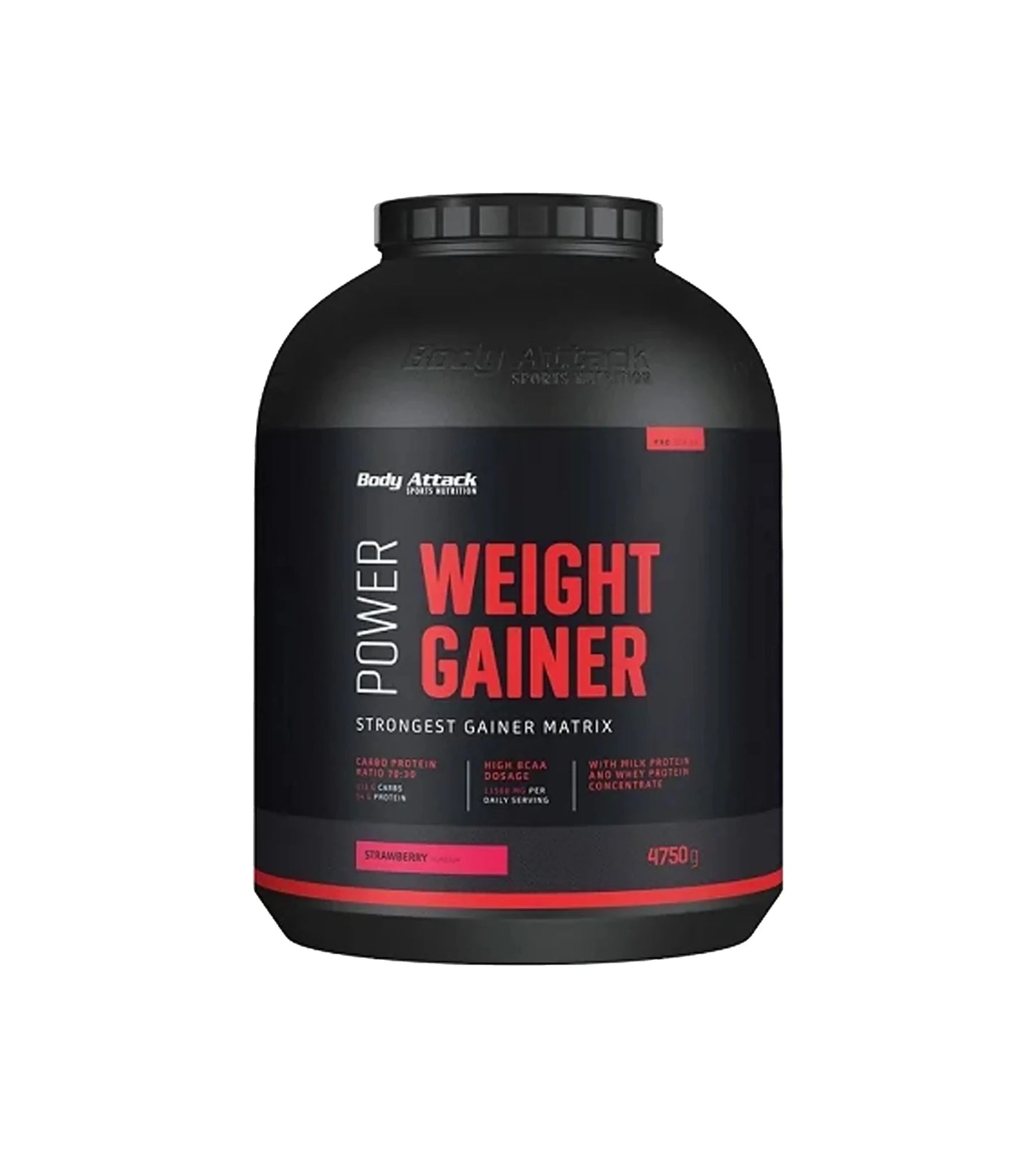 Body Attack Power Weight Gainer 4,75kg Kohlenhydrat Protein Pulver