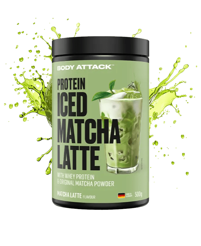 Body Attack Protein Iced Matcha Latte 500 g Whey Protein Matcha