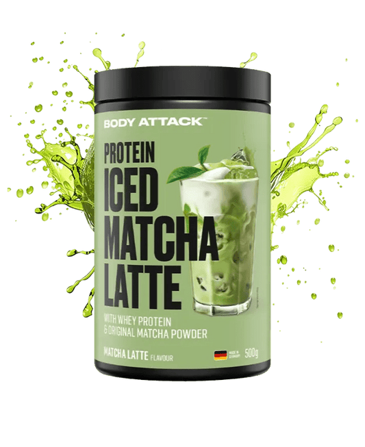Body Attack Protein Iced Matcha Latte 500 g Whey Protein Matcha