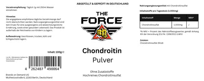 Chondroitin Powder - 100g - THE FORCE SPORT