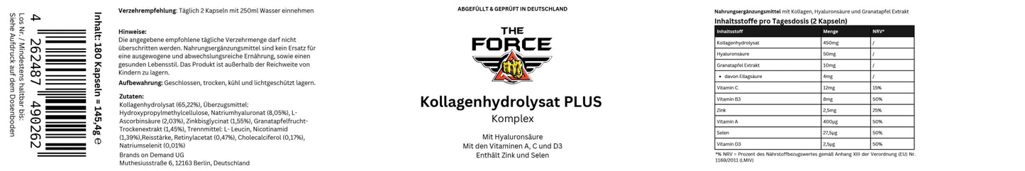 Collagen Hydrolysate PLUS - THE FORCE SPORT