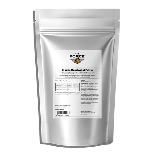 The Force Kreatin Monohydrat 1000 g – Reines Kreatinpulver Beutel