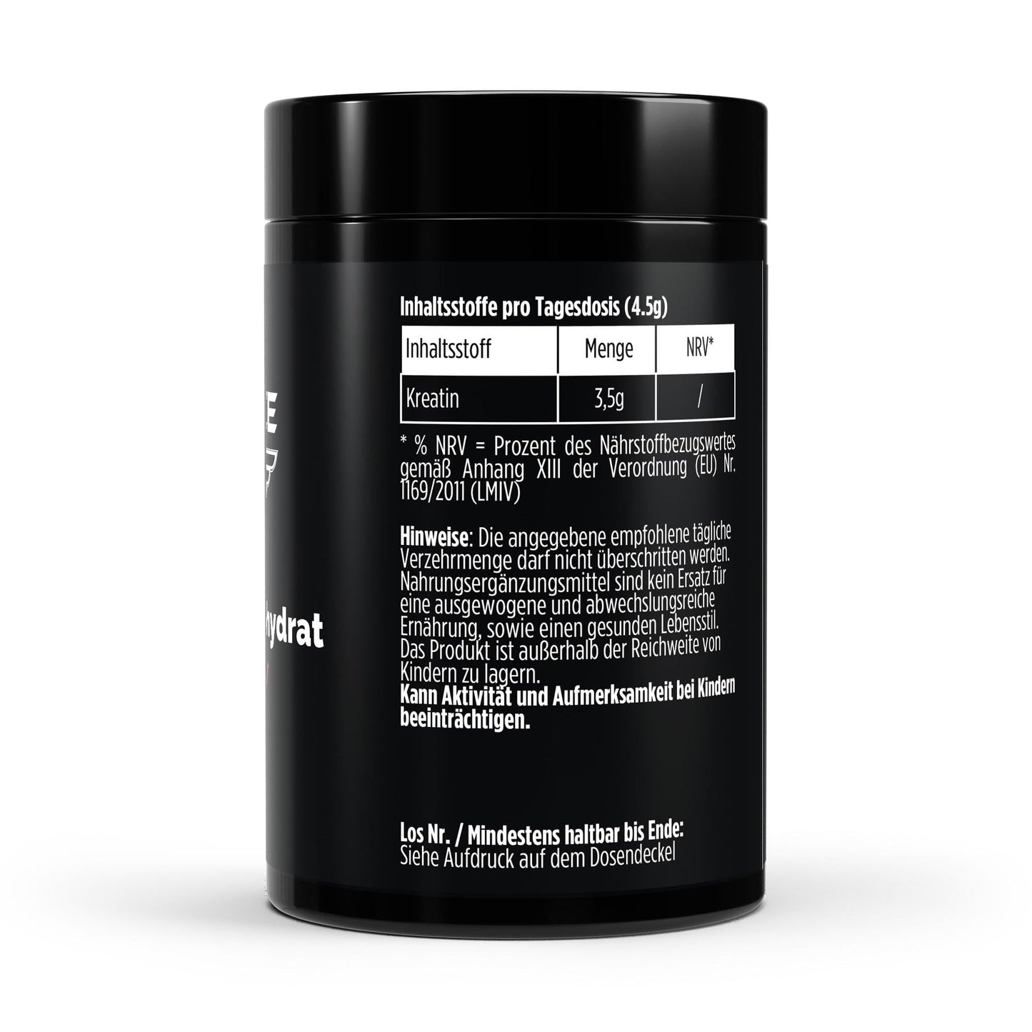 THE FORCE Creatin Monohydrat Himbeer 500g Kreatin Pulver Nahrungsergänzungsmittel