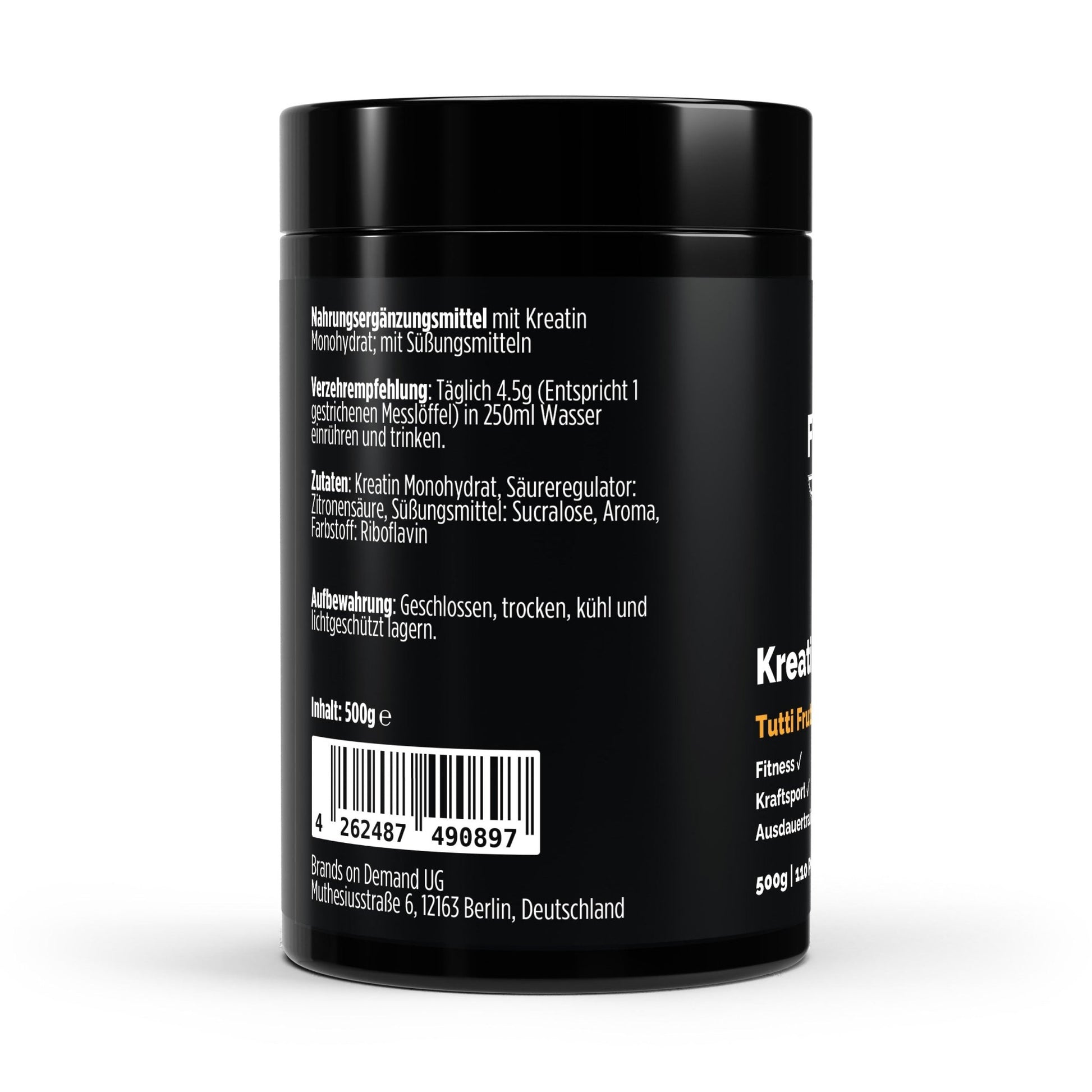 THE FORCE Creatin Monohydrat Tutti Frutti 500g Nahrungsergänzungsmittel