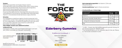 Elderberry + Vitamin C + Zinc Gummies - THE FORCE SPORT