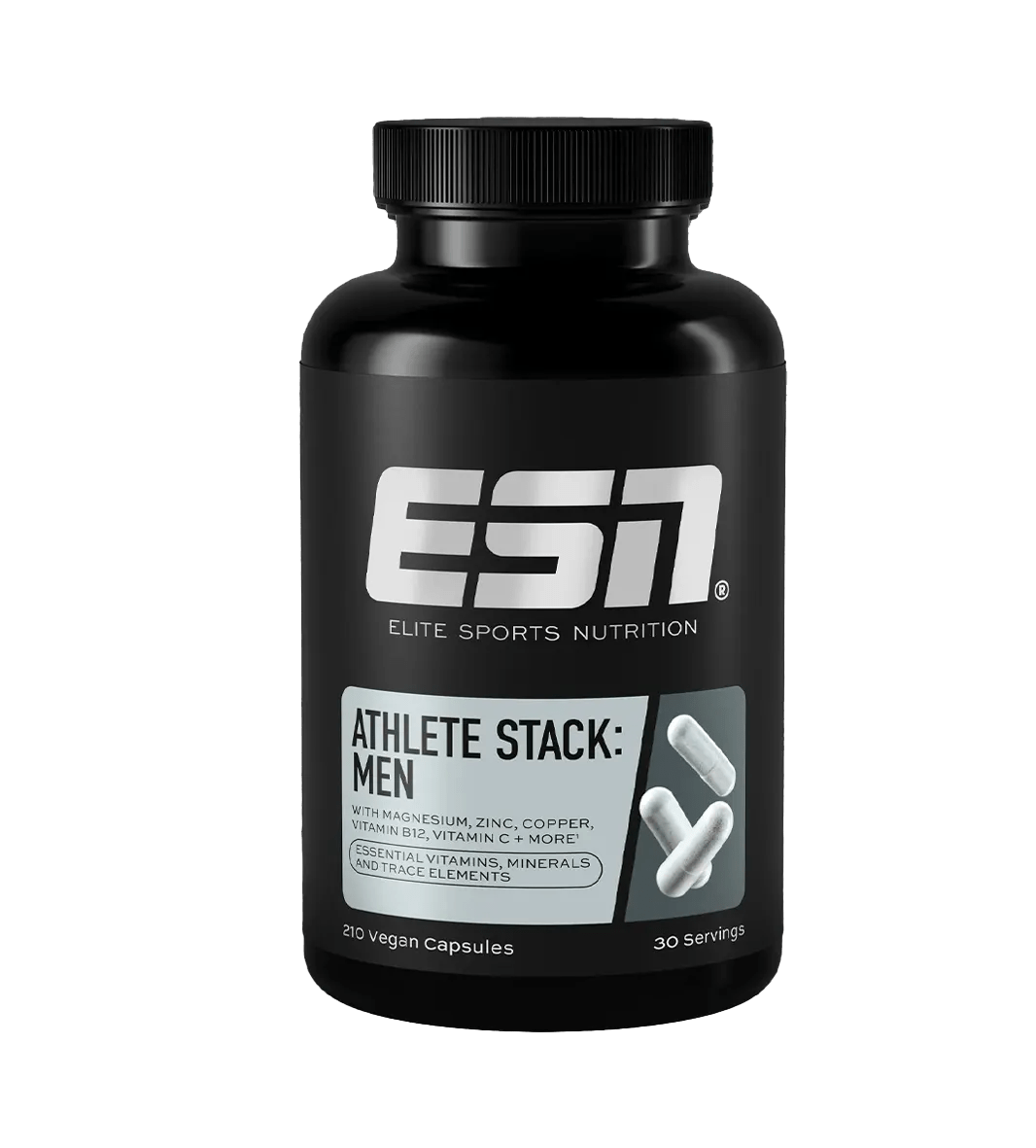 ESN Athlete Stack: MEN 210 Kaps - THE FORCE SPORT