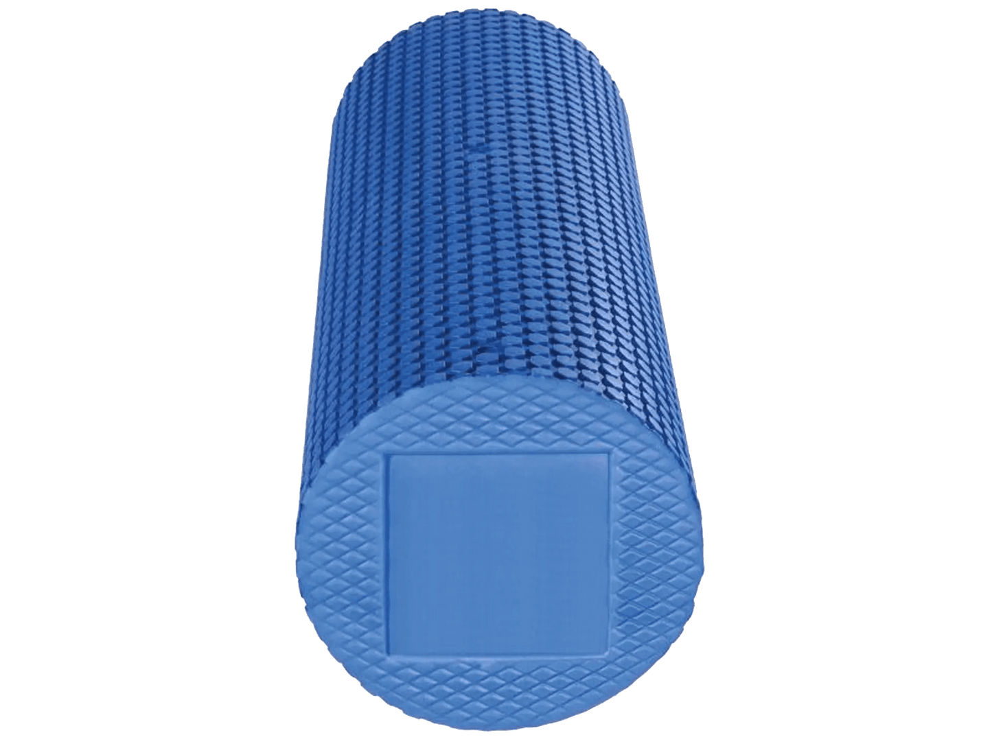 Blue textured roller on a transparent background