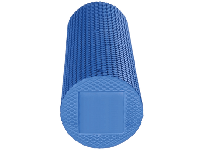 Blue textured roller on a transparent background