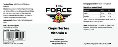 Gepuffertes Vitamin C Kapseln mit Magnesiumascorbat – The Force