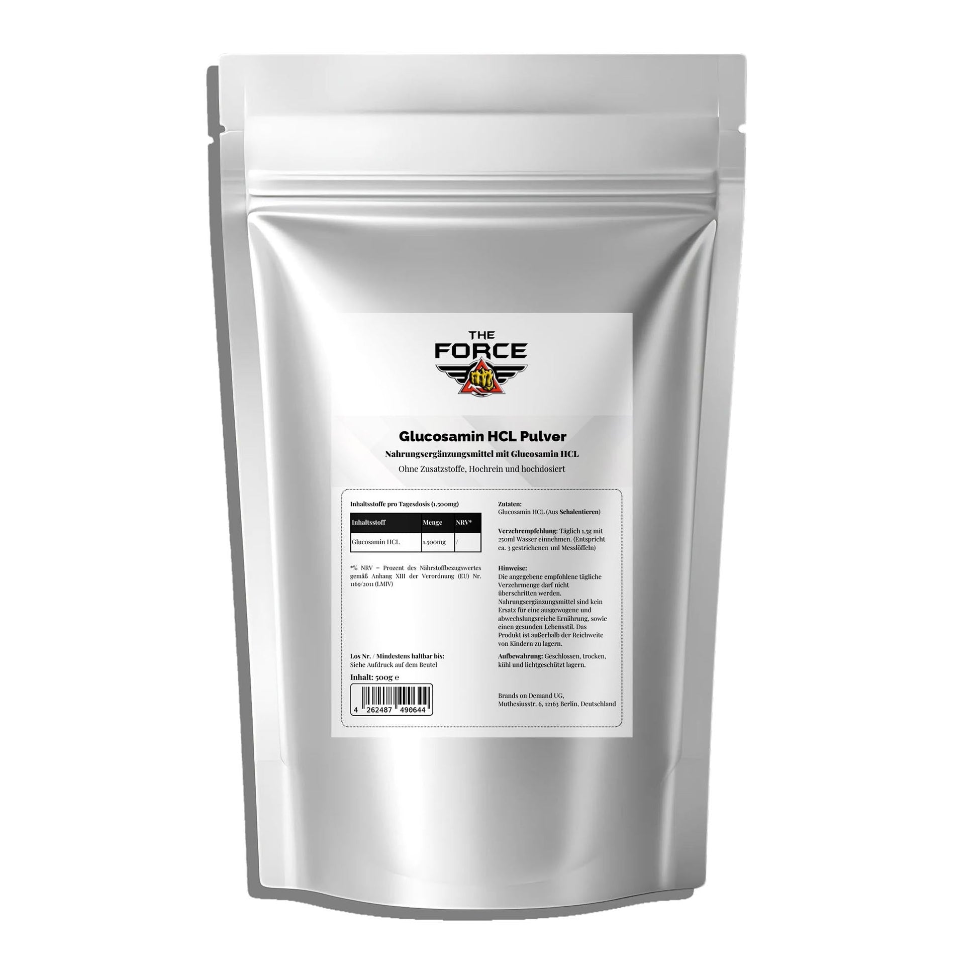 Glucosamine Powder - 500g Doypack - THE FORCE SPORT