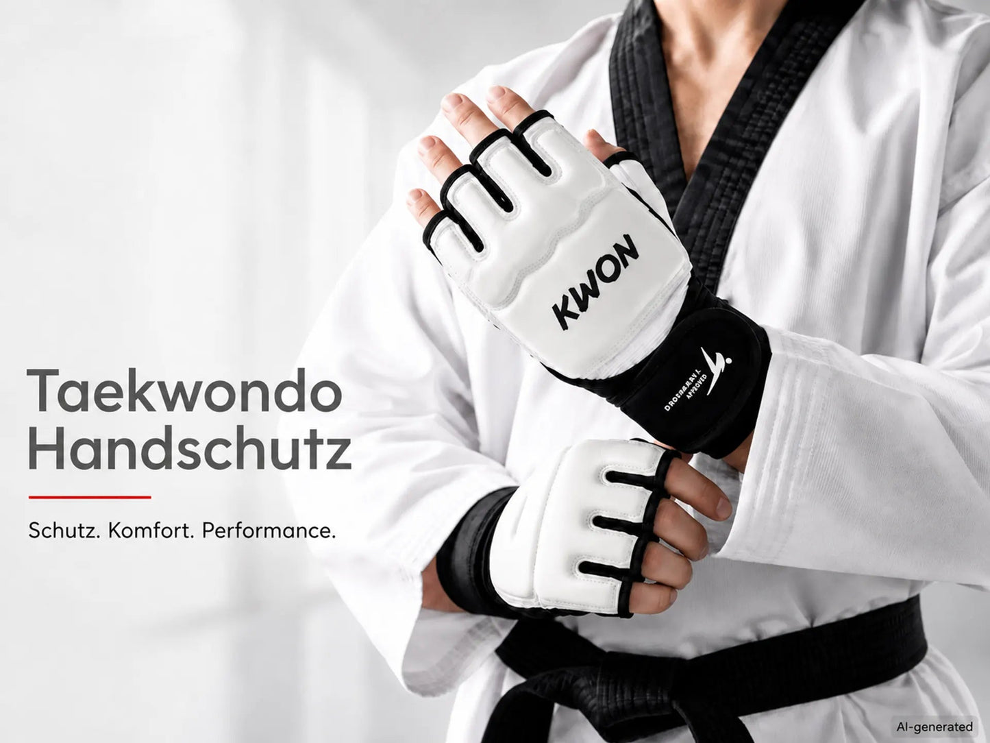 Weißer KWON Taekwondo Evolution Handschutz WT-zugelassen