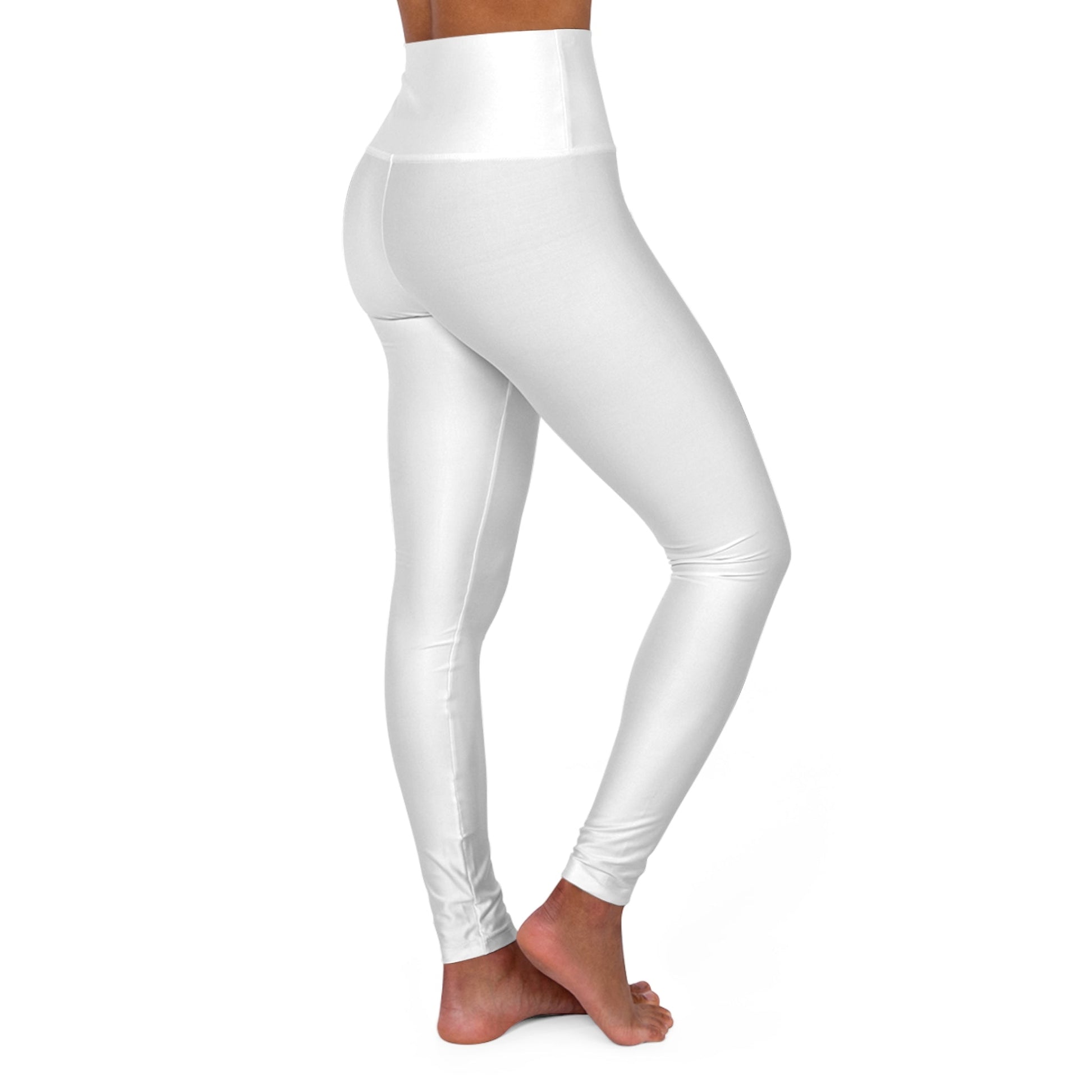 High Waisted Yoga Leggings (AOP) - THE FORCE SPORT