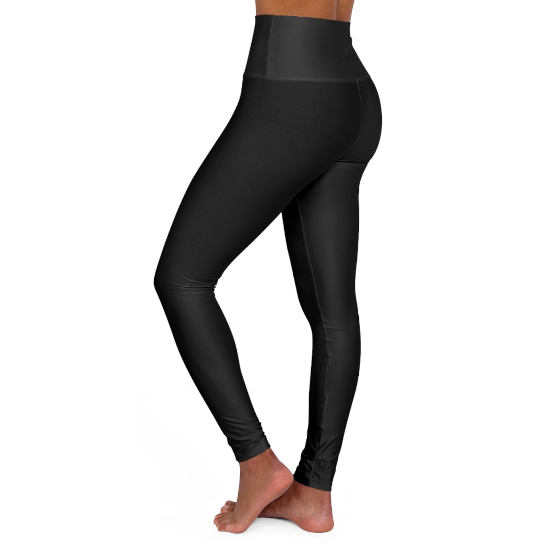 High Waisted Yoga Leggings (AOP) - THE FORCE SPORT