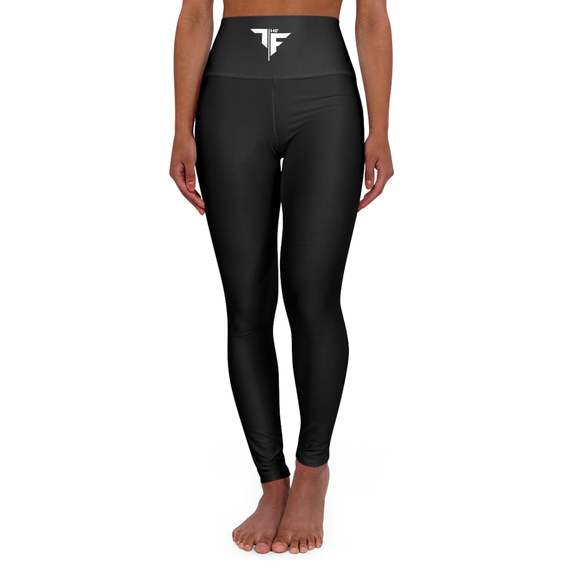 High Waisted Yoga Leggings (AOP) - THE FORCE SPORT