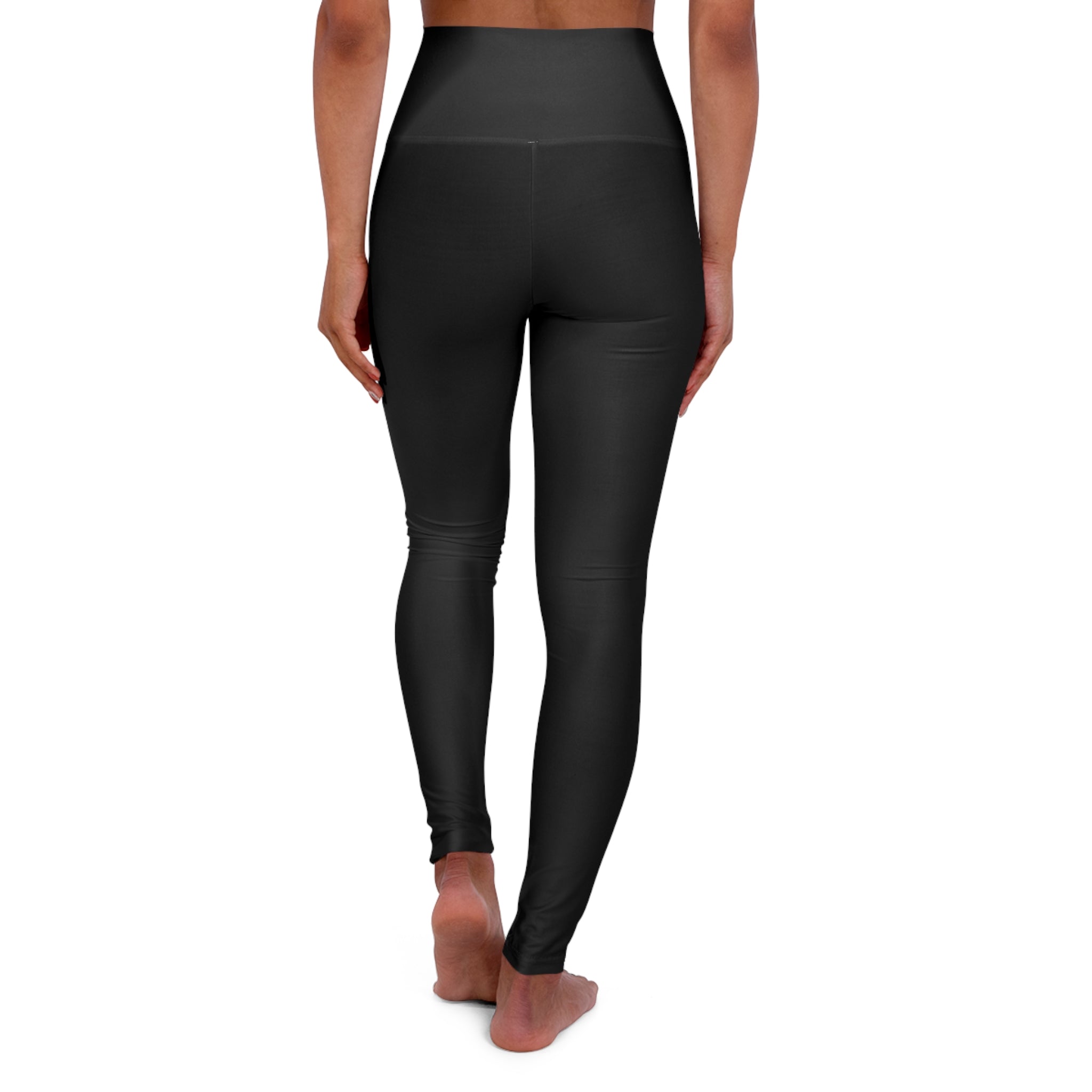 High Waisted Yoga Leggings (AOP) - THE FORCE SPORT