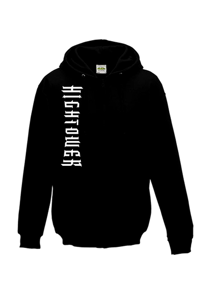 HIGHTOWER Boxing Hoodie black – fight gym streetwear hoodie front design