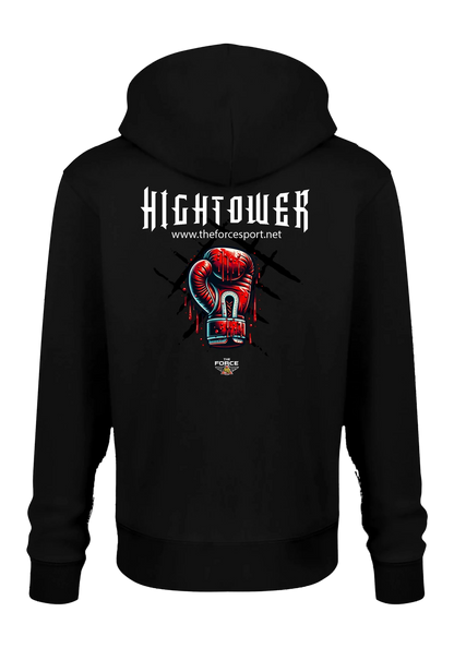 HIGHTOWER Boxing Hoodie back design with boxing glove graphic
