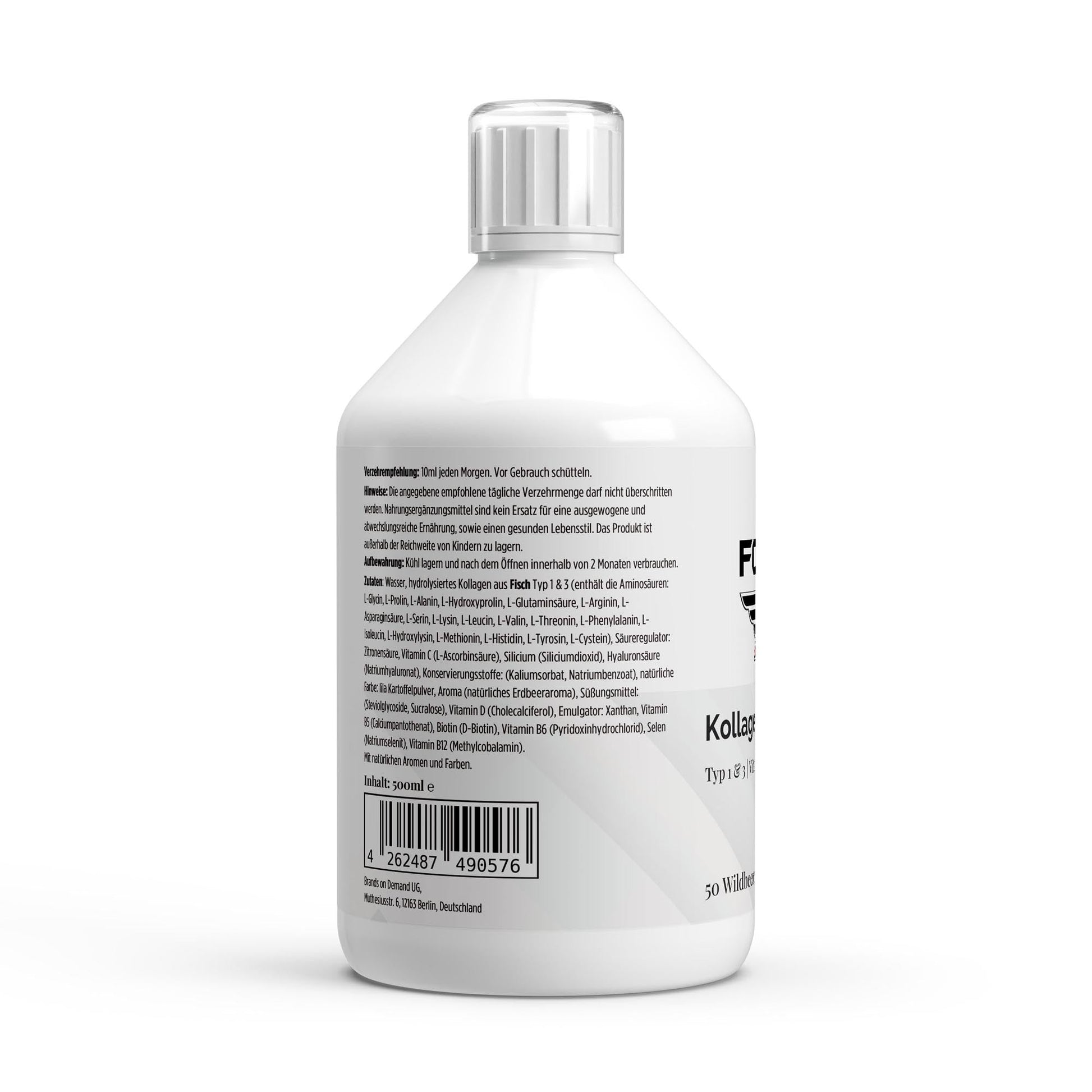 Kollagen Marine Plus+ - 50 Shots - Wildbeere - 500ml - THE FORCE SPORT