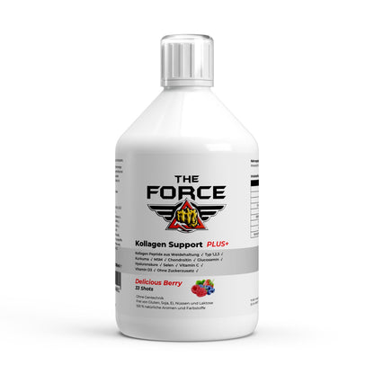 Kollagen Support PLUS+ Shots - Wild Berry - 500ml - THE FORCE SPORT