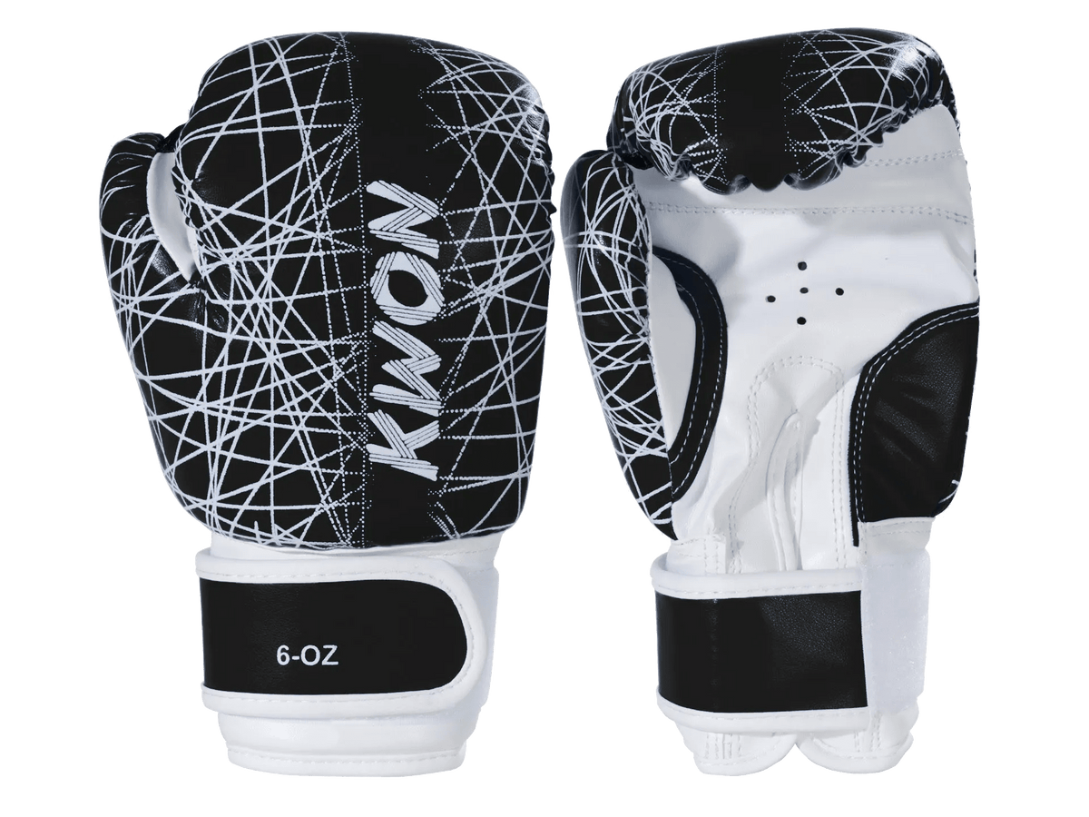 KWON Kinder Boxhandschuhe Neon 6 oz schwarz