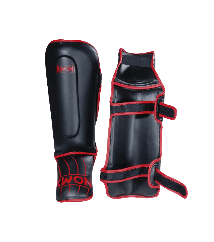 KWON Schienbein Spannschutz Scratch schwarz rot camouflage