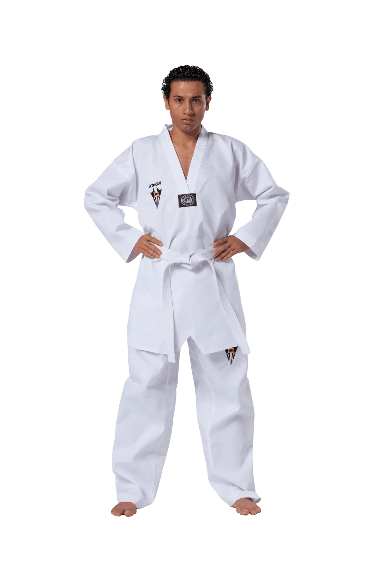 KWON Starfighter Taekwondo Anzug weißes Revers weißer Dobok