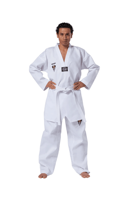 KWON Starfighter Taekwondo Anzug weißes Revers weißer Dobok