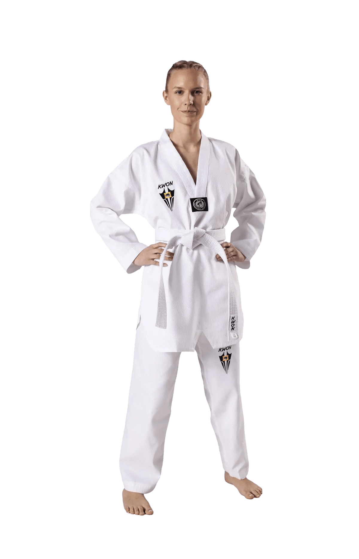 KWON Starfighter Taekwondo Anzug weißes Revers weißer Dobok