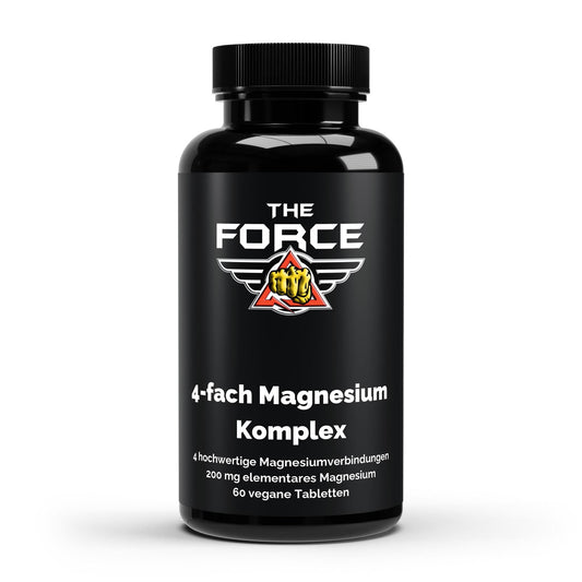 Magnesium 4-fach Komplex Tabletten – vier Magnesiumformen – The Force