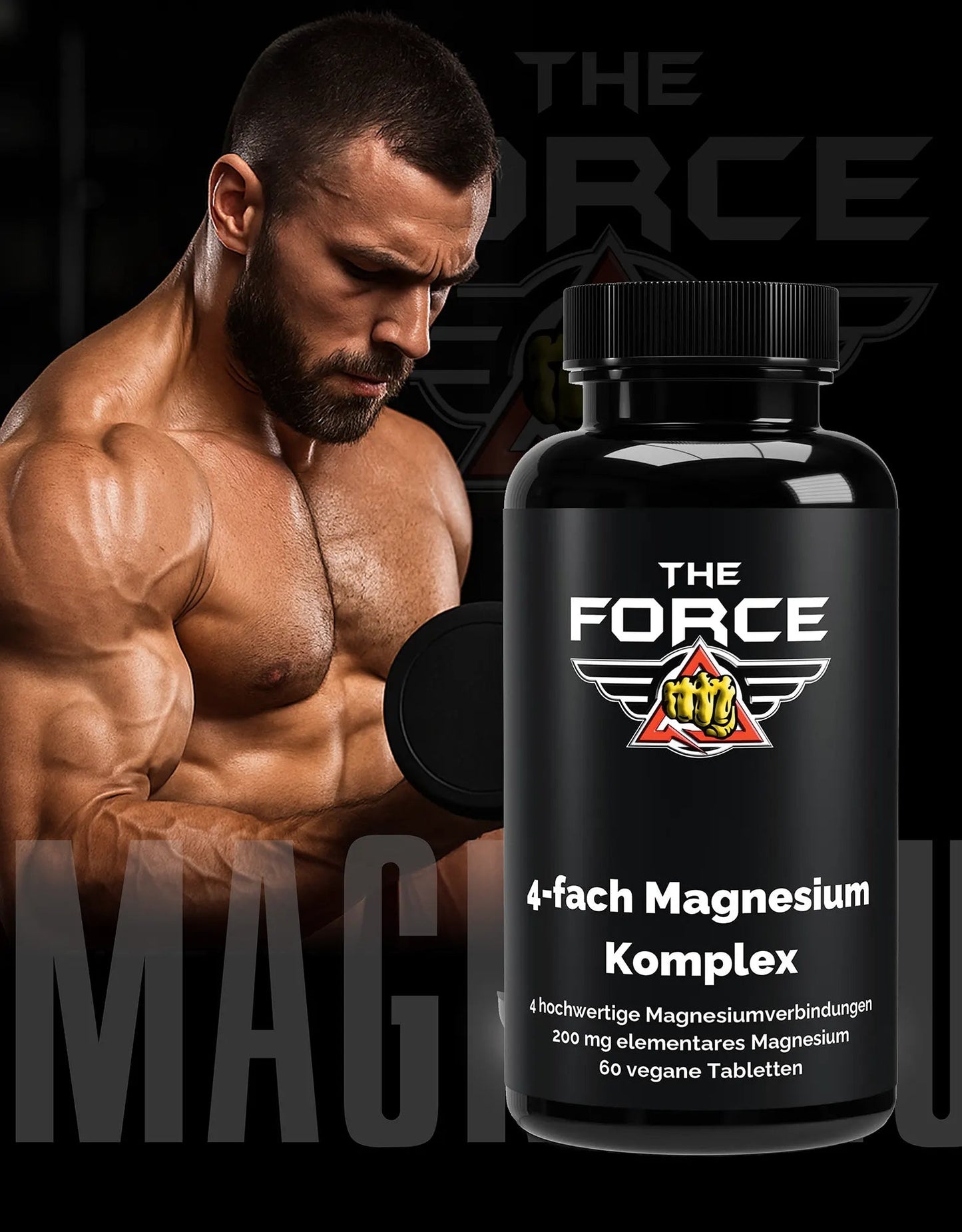Magnesium 4-fach Komplex Tabletten – vier Magnesiumformen – The Force