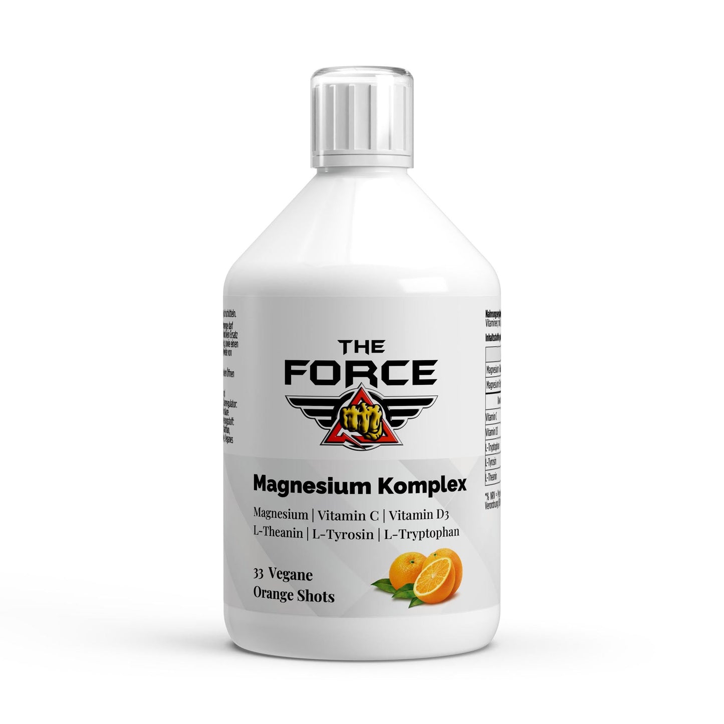 THE FORCE Magnesium Komplex 500 ml – vegane Orange-Shots