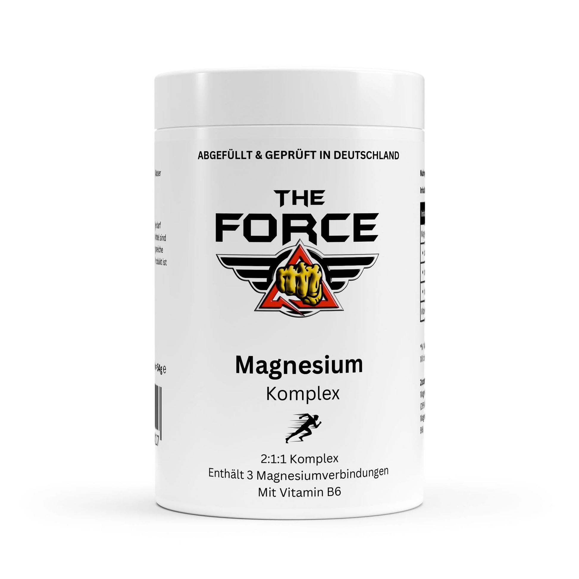 Magnesium Komplex Kapseln mit Vitamin B6 von THE FORCE