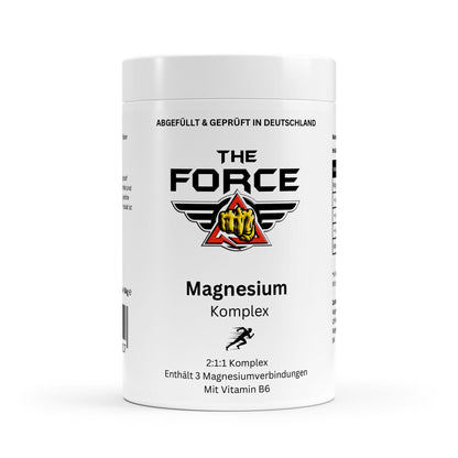 Magnesium Komplex Kapseln mit Vitamin B6 von THE FORCE