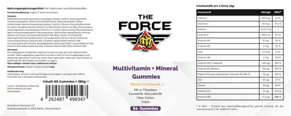 Multivitamin + Mineral Gummies - THE FORCE SPORT