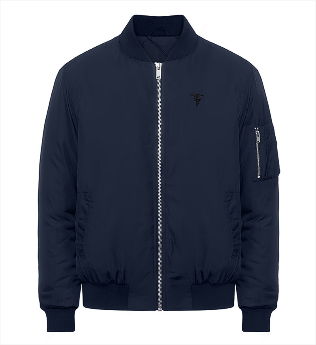 ORGANIC BOMBER JACKET - with Embroidery - THE FORCE SPORT