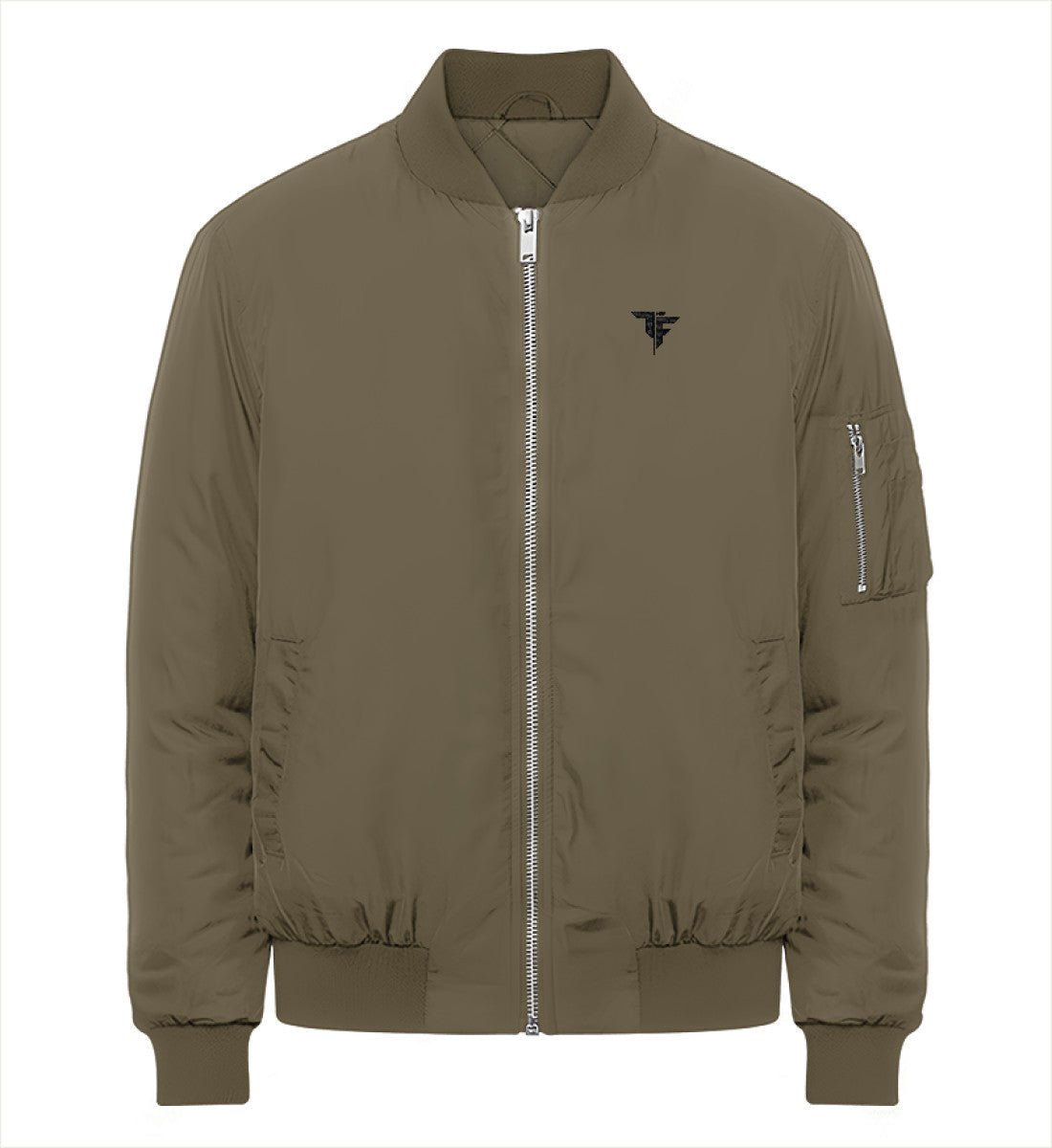 ORGANIC BOMBER JACKET - with Embroidery - THE FORCE SPORT