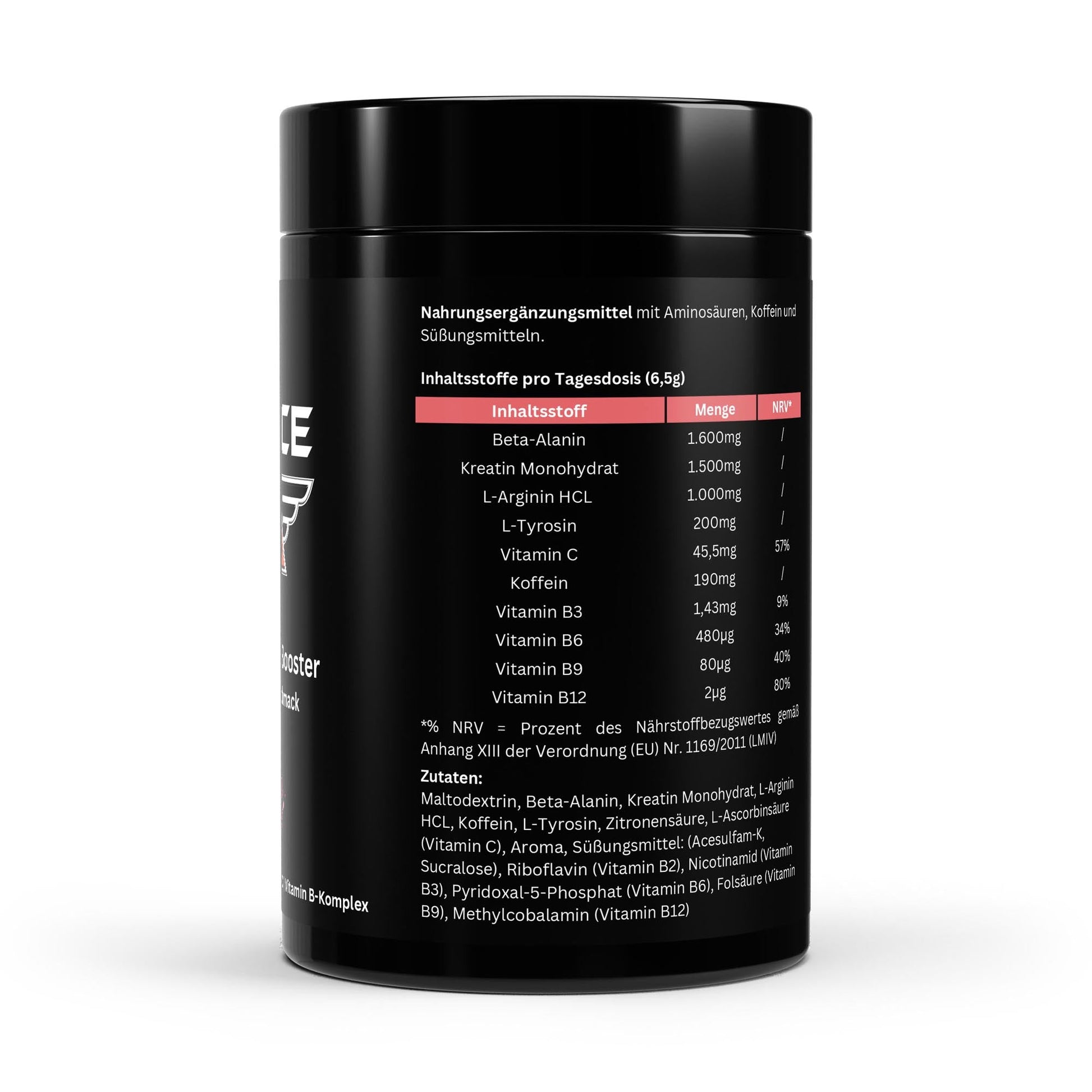 Pre - Workout Booster - Flavor: Raspberry - THE FORCE SPORT