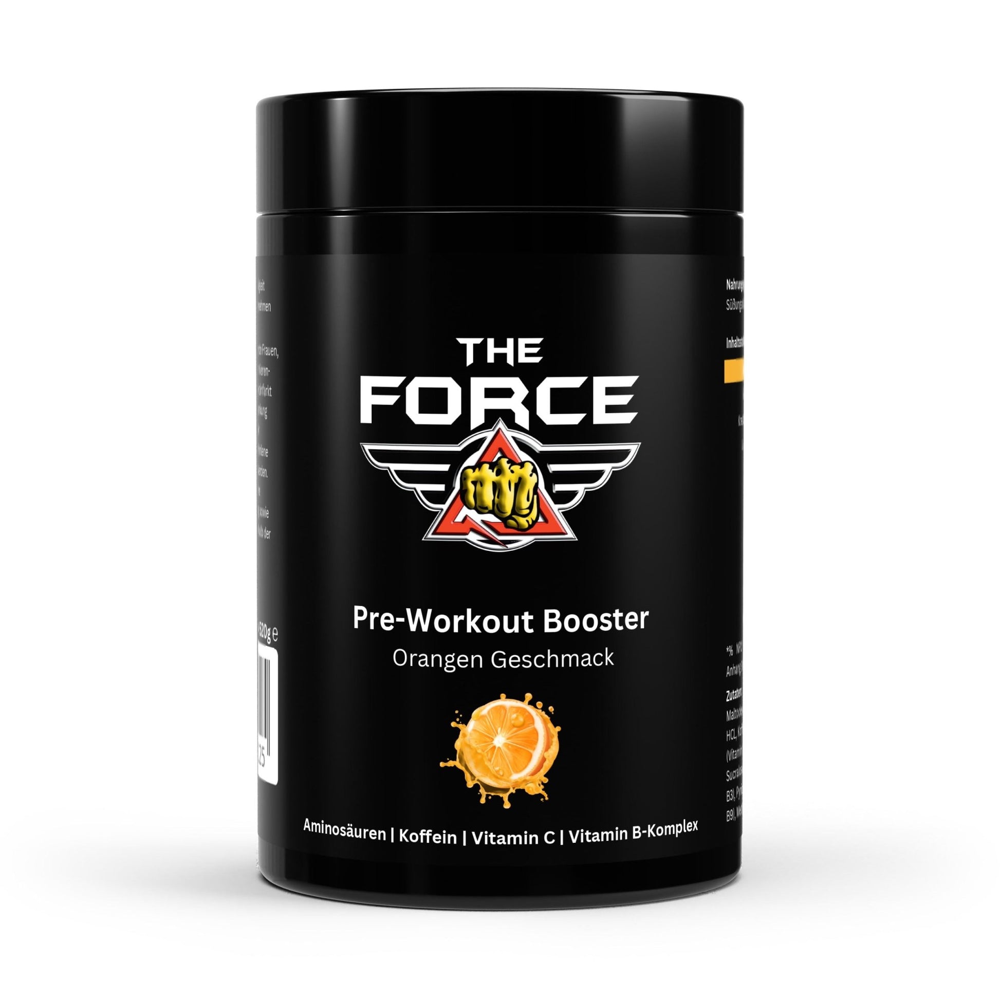 Pre-Workout Booster mit Aminosäuren und Koffein – Orangen Geschmack