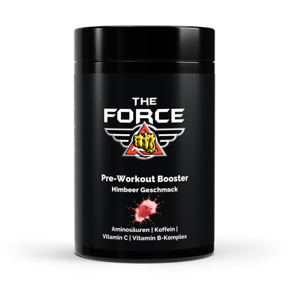 The Force Pre-Workout Booster Himbeer Geschmack Pulver