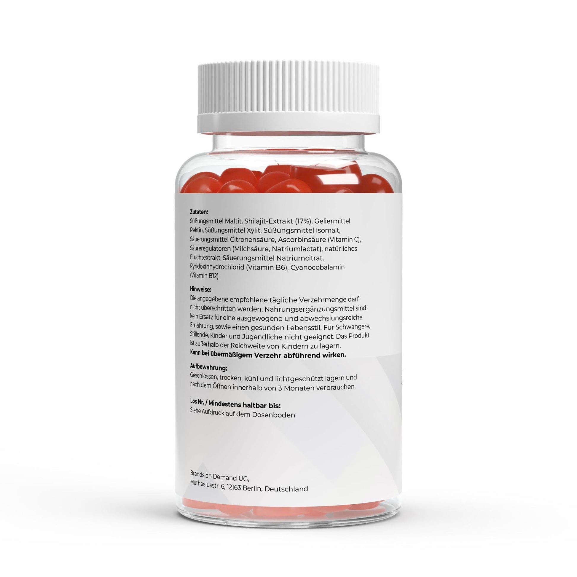 The Force Shilajit Gummies – vegan gummies with Shilajit extract and vitamins, Mixed Berry, 60 pieces