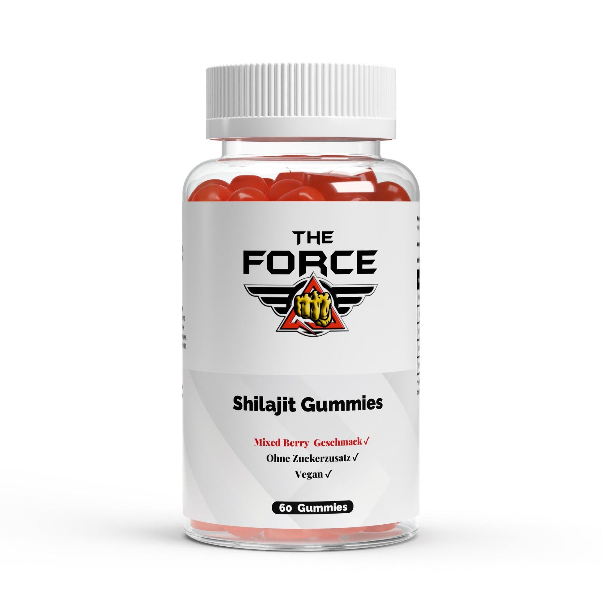 The Force Shilajit Gummies – vegane Gummies mit Shilajit Extrakt, Mixed Berry, 60 Stück