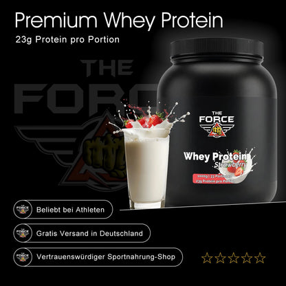 The Force Whey Protein strawberry – high quality whey protein powder