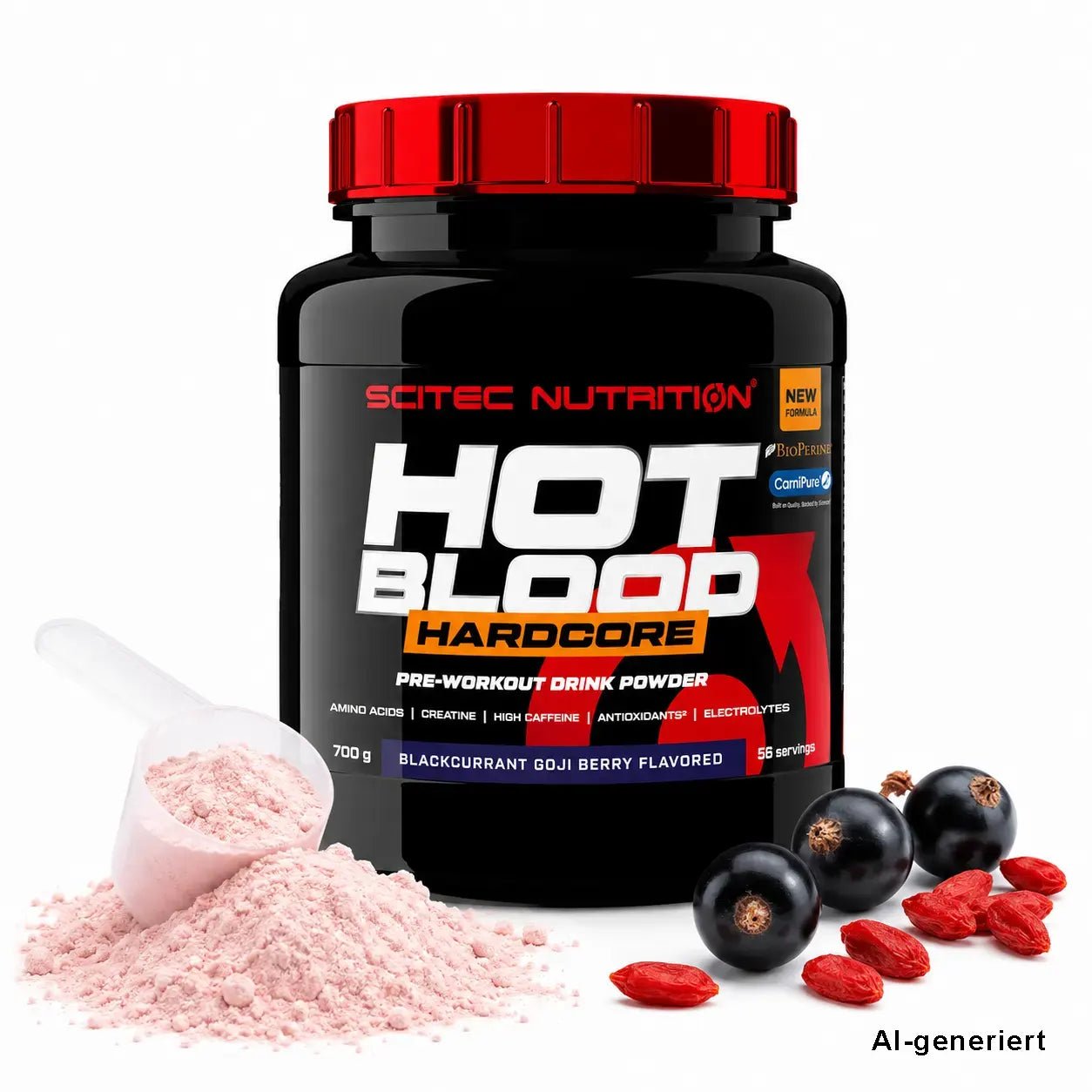 Scitec Nutrition Hot Blood Hardcore 700 g Pre-Workout-Pulver