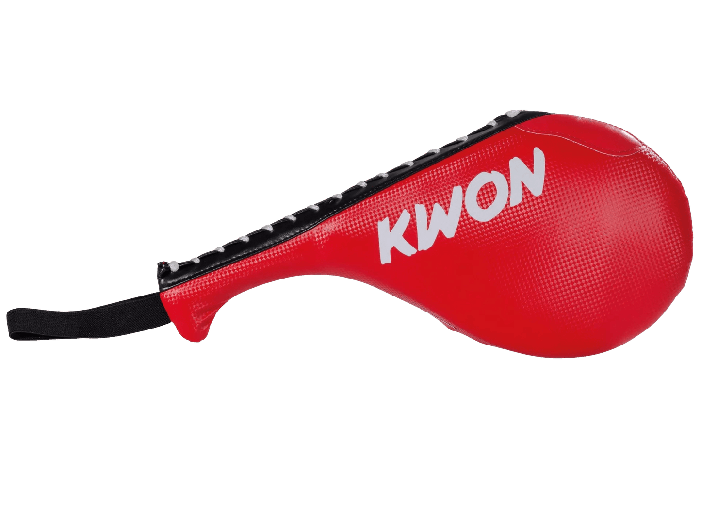 Rote KWON Doppel Hand Mitt für Taekwondo Kicktraining, Kickpratze aus strapazierfähigem Kunstleder für High- und Low-Kicks