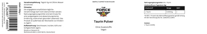 Taurine Powder - 250g - THE FORCE SPORT