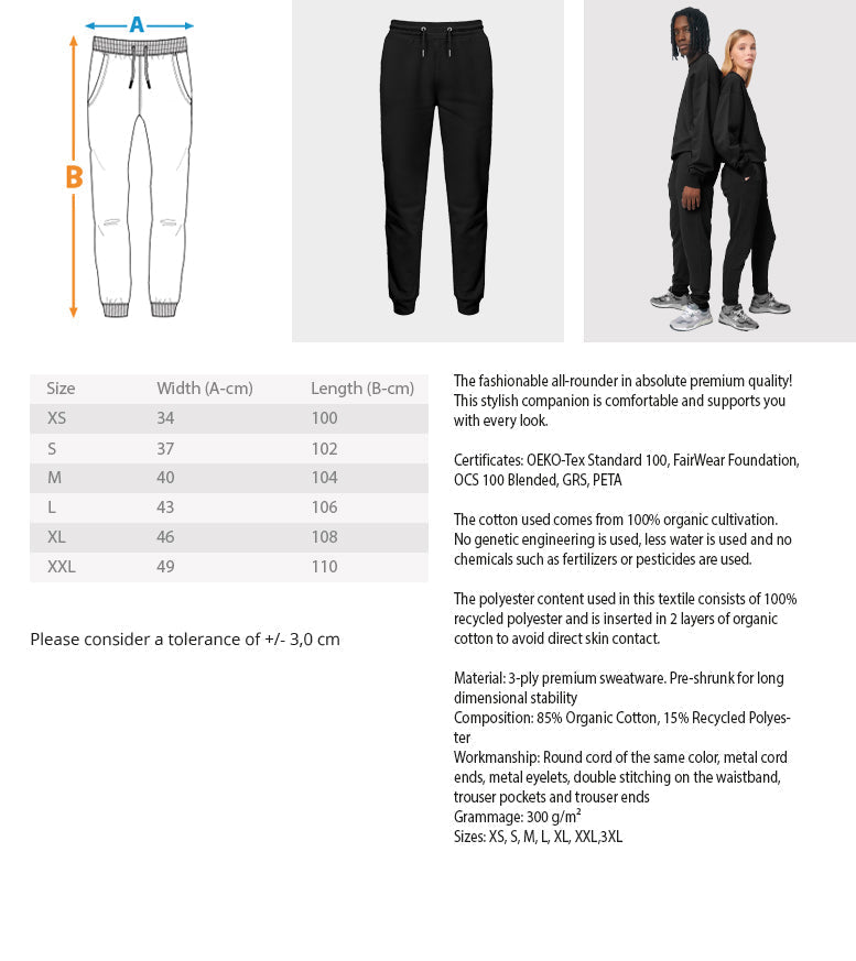 THE UNISEX JOGGER PANTS - with Embroidery - THE FORCE SPORT