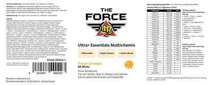 Ultra+ Essentials Multivitamin - 500ml - THE FORCE SPORT